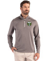 Portland Timbers Cutter & Buck Coastline Epic Comfort Recycled Mens Quarter Zip Elemental Grey Front Thumbnail Image