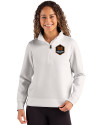 View image 10: Houston Dynamo FC Cutter & Buck Roam Epic Versatility Recycled Womens Quarter Zip Pullover Solitare Front