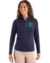 Seattle Sounders FC Cutter & Buck Coastline Epic Comfort Recycled Women’s Quarter Zip Navy Blue Front Thumbnail Image