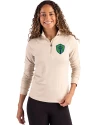 Seattle Sounders FC Cutter & Buck Coastline Epic Comfort Recycled Women’s Quarter Zip Wheat Front Thumbnail Image