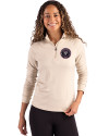 Inter Miami CF Cutter & Buck Coastline Epic Comfort Recycled Women’s Quarter Zip Wheat Front Thumbnail Image