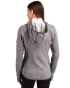 Old Dominion Monarchs Cutter & Buck Mainsail Full Zip Hooded Womens Jacket Polished Heather Back Thumbnail Image