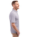 Old Dominion Monarchs Cutter & Buck Virtue Eco Pique Botanical Print Recycled Mens Polo Navy Blue Side Thumbnail Image