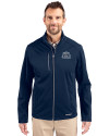 Old Dominion Monarchs Cutter & Buck Evoke Softshell Recycled Full Zip Mens Jacket Navy Blue Front Thumbnail Image