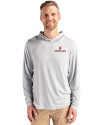 Santa Clara Broncos Cutter & Buck Coastline Epic Comfort Recycled Mens Hooded Shirt CONCRETE Front Thumbnail Image