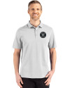 Houston Astro Mono Cutter & Buck Advantage Refresh Epic Confidence Recycled Mens Tri-Blend Pique Polo CONCRETE Front Thumbnail Image