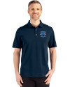 Philadelphia Phillies City Connect Cutter & Buck Advantage Refresh Epic Confidence Recycled Mens Tri-Blend Pique Polo Liberty Navy Front Thumbnail Image