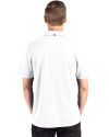 Cleveland Guardians Mono Cutter & Buck Advantage Refresh Epic Confidence Recycled Mens Tri-Blend Pique Polo White Back Thumbnail Image