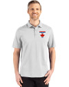 Toronto Blue Jays City Connect Cutter & Buck Advantage Refresh Epic Confidence Recycled Mens Tri-Blend Pique Polo CONCRETE Front Thumbnail Image