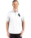 Chicago White Sox Cutter & Buck Advantage Refresh Epic Confidence Recycled Mens Tri-Blend Pique Polo White Front Thumbnail Image