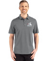 Chicago White Sox Cooperstown Cutter & Buck Advantage Refresh Epic Confidence Recycled Mens Tri-Blend Pique Polo Elemental Grey Front Thumbnail Image
