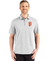 San Francisco Giants Cutter & Buck Advantage Refresh Epic Confidence Recycled Mens Tri-Blend Pique Polo CONCRETE Front Thumbnail Image