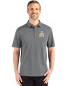 Seattle Mariners Cooperstown Cutter & Buck Advantage Refresh Epic Confidence Recycled Mens Tri-Blend Pique Polo Elemental Grey Front Thumbnail Image