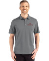 Santa Clara Broncos Cutter & Buck Advantage Refresh Epic Confidence Recycled Mens Tri-Blend Pique Polo Elemental Grey Front Thumbnail Image