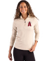 Los Angeles Angels City Connect Cutter & Buck Coastline Epic Comfort Recycled Women’s Quarter Zip Wheat Front Thumbnail Image