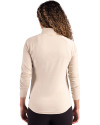 Minnesota Twins Cooperstown Cutter & Buck Coastline Epic Comfort Recycled Women’s Quarter Zip Wheat Back Thumbnail Image