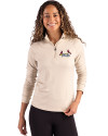 St. Louis Cardinals City Connect Cutter & Buck Coastline Epic Comfort Recycled Women’s Quarter Zip Wheat Front Thumbnail Image
