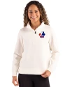 Montreal Expos Cooperstown Cutter & Buck Roam Epic Versatility Recycled Womens Quarter Zip Pullover Shell Front Thumbnail Image