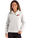 Detroit Tigers Cooperstown Cutter & Buck Roam Epic Versatility Recycled Womens Quarter Zip Pullover Solitare Front Thumbnail Image