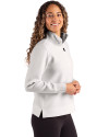 San Francisco Giants Cooperstown Cutter & Buck Roam Epic Versatility Recycled Womens Quarter Zip Pullover Solitare Side Thumbnail Image