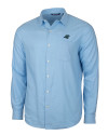 Carolina Panthers Cutter & Buck Windward Twill Long Sleeve Shirt Atlas Light Blue Mannequin Thumbnail Image