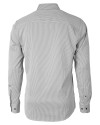 Atlanta Falcons Cutter & Buck Versatech Pinstripe Stretch Mens Long Sleeve Dress Shirt Black Mannequin Back Thumbnail Image