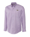 Baltimore Ravens Cutter & Buck Epic Easy Care Nailshead Mens Long Sleeve Dress Shirt Opal Mannequin Thumbnail Image