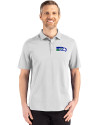 View image 4: Seattle Seahawks Historic Cutter & Buck Advantage Refresh Recycled Cotton-Blend Pique Mens Polo CONCRETE Front