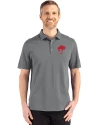 Buffalo Bills Historic Cutter & Buck Advantage Refresh Recycled Cotton-Blend Pique Mens Polo Elemental Grey Front Thumbnail Image