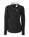 Buffalo Bills Cutter & Buck Womens Long Sleeve Evie Half Zip Black Mannequin Thumbnail Image