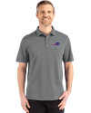 Buffalo Bills Cutter & Buck Advantage Refresh Epic Confidence Recycled Mens Tri-Blend Pique Polo Elemental Grey Front Thumbnail Image