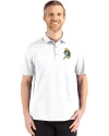 Green Bay Packers Historic Cutter & Buck Advantage Refresh Epic Confidence Recycled Mens Tri-Blend Pique Polo White Front Thumbnail Image