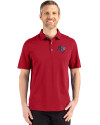 Tampa Bay Buccaneers Americana Cutter & Buck Advantage Refresh Epic Confidence Recycled Mens Tri-Blend Pique Polo Cardinal Red Front Thumbnail Image