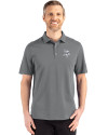 Minnesota Vikings Mono Cutter & Buck Advantage Refresh Epic Confidence Recycled Mens Tri-Blend Pique Polo Elemental Grey Front Thumbnail Image