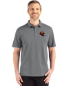 Washington Commanders NFL Helmet Cutter & Buck Advantage Refresh Epic Confidence Recycled Mens Tri-Blend Pique Polo Elemental Grey Front Thumbnail Image