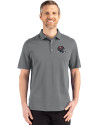 Tampa Bay Buccaneers NFL Helmet Cutter & Buck Advantage Refresh Epic Confidence Recycled Mens Tri-Blend Pique Polo Elemental Grey Front Thumbnail Image