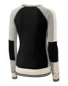 Buffalo Bills Cutter & Buck Womens Stride Colorblock Sweater Black Mannequin Back Thumbnail Image