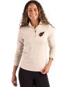 Arizona Cardinals Cutter & Buck Coastline Epic Comfort Recycled Women’s Quarter Zip Wheat Front Thumbnail Image