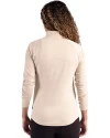 New England Patriots Cutter & Buck Coastline Epic Comfort Recycled Women’s Quarter Zip Wheat Back Thumbnail Image