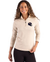 Chicago Bears NFL Helmet Cutter & Buck Coastline Epic Comfort Recycled Women’s Quarter Zip Wheat Front Thumbnail Image