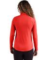 Buffalo Bills Cutter & Buck Coastline Epic Comfort Recycled Women’s Quarter Zip Red Back Thumbnail Image