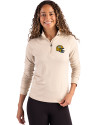 Green Bay Packers NFL Helmet Cutter & Buck Coastline Epic Comfort Recycled Women’s Quarter Zip Wheat Front Thumbnail Image