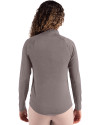 Pittsburgh Steelers Historic Cutter & Buck Coastline Epic Comfort Recycled Women’s Quarter Zip Elemental Grey Back Thumbnail Image