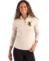Pittsburgh Steelers Historic Cutter & Buck Coastline Epic Comfort Recycled Women’s Quarter Zip Wheat Front Thumbnail Image