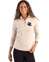 Minnesota Vikings NFL Helmet Cutter & Buck Coastline Epic Comfort Recycled Women’s Quarter Zip Wheat Front Thumbnail Image