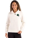 New York Jets NFL Helmet Cutter & Buck Roam Epic Versatility Recycled Womens Quarter Zip Pullover Shell Front Thumbnail Image