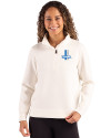 Detroit Lions Historic Cutter & Buck Roam Recycled Buttery-Soft Knit Womens Quarter Zip Pullover Shell Front Thumbnail Image