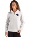 Los Angeles Rams NFL Helmet Cutter & Buck Roam Epic Versatility Recycled Womens Quarter Zip Pullover Solitare Front Thumbnail Image