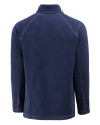 Clique Powder Recycled Fleece Mens Half Zip Hooded Pullover Dark Navy Mannequin Back Thumbnail Image