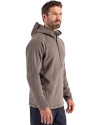 Clique Powder Recycled Fleece Mens Half Zip Hooded Pullover Pistol Side Thumbnail Image